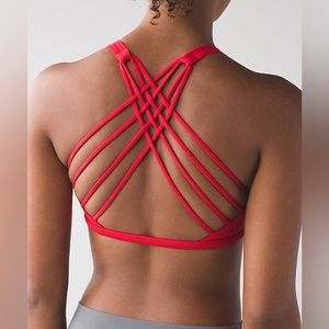 Lululemon Free To Be Wild Bra True Red Size 6